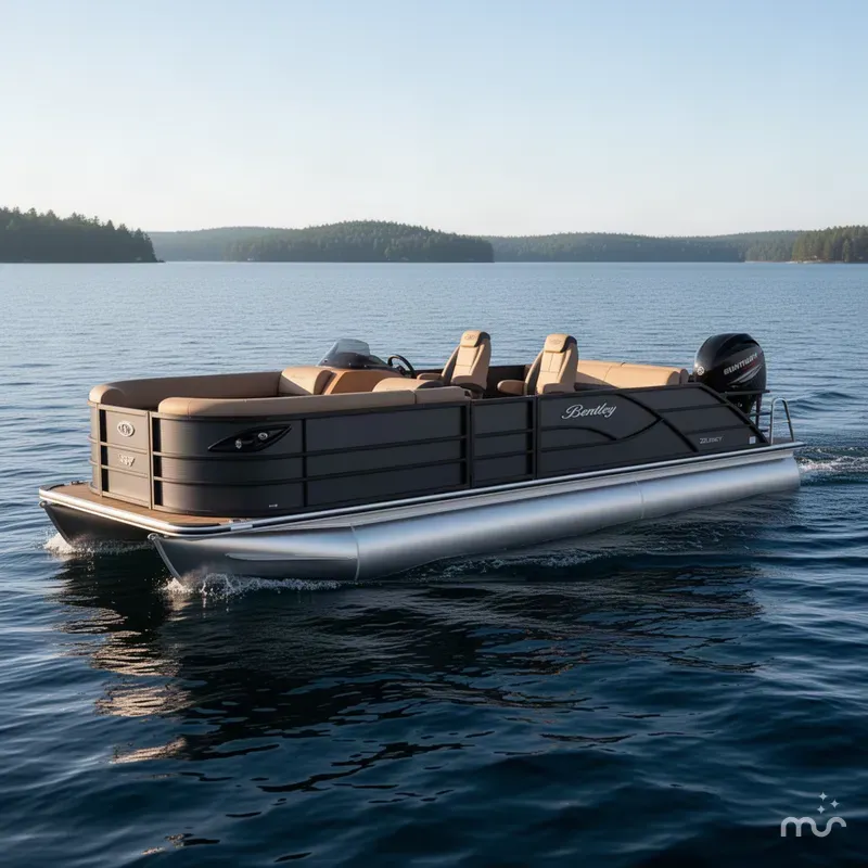 The Image of Bentley Pontoons Legacy 115HP 220 Swingback Pontoon 2027 - 0