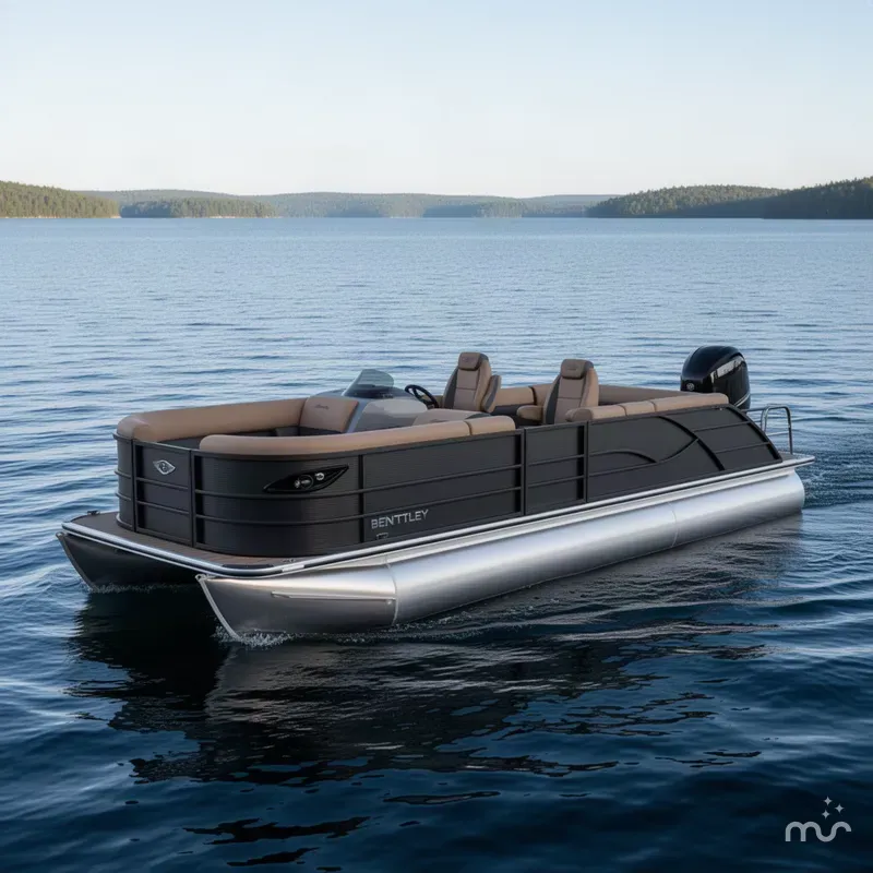 The Image of Bentley Pontoons Legacy 115HP 220 Swingback Pontoon 2027 - 0