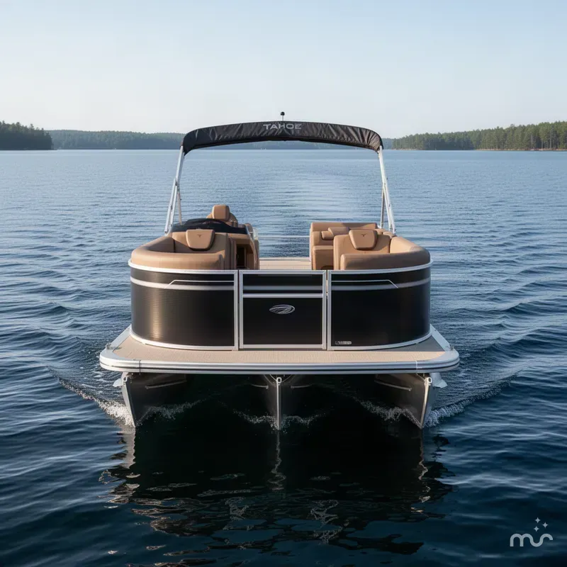 Slide: The Image of Tahoe LTZ 115HP 2385 VRB Swingback Pontoon 2027 - 1