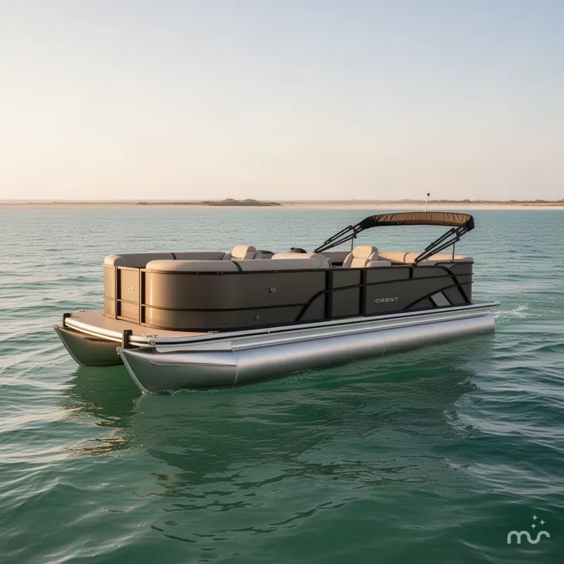 Slide: The Image of Crest Classic 220 SLRC Tritoon 2025 - 2