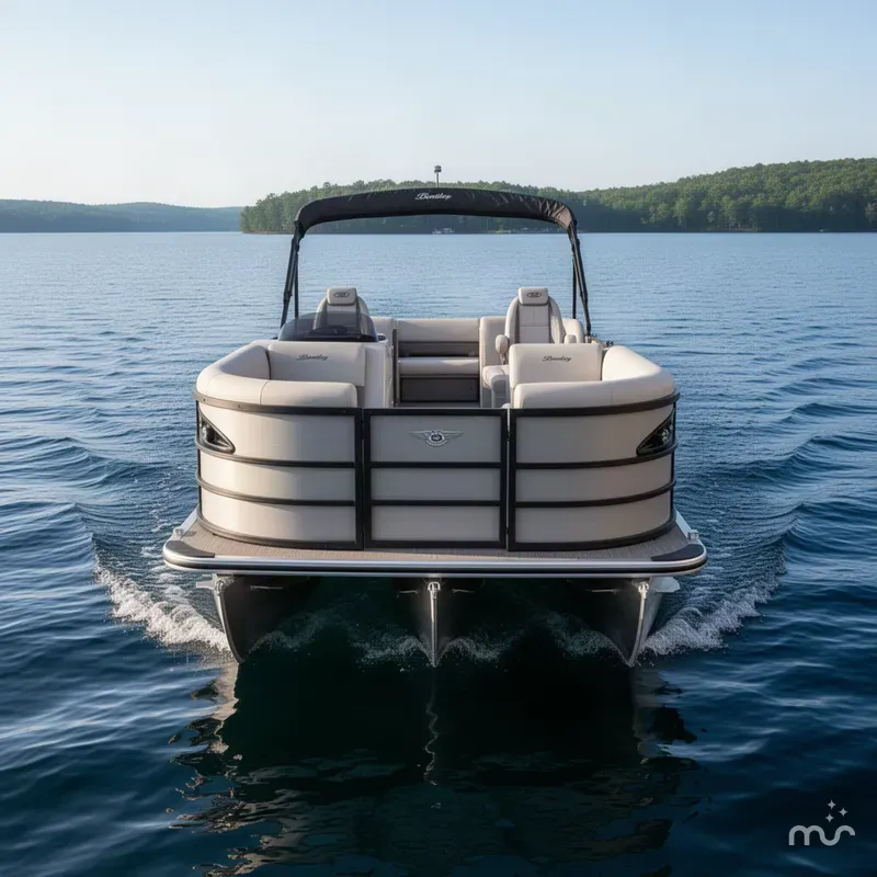 Slide: The Image of Bentley Pontoons Legacy 223 Swingback Tritoon $53995 2027 - 1