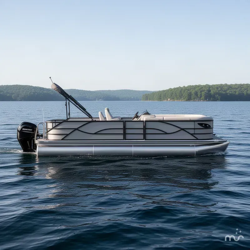 Slide: The Image of Bentley Pontoons Legacy 223 Swingback Tritoon $53995 2027 - 2