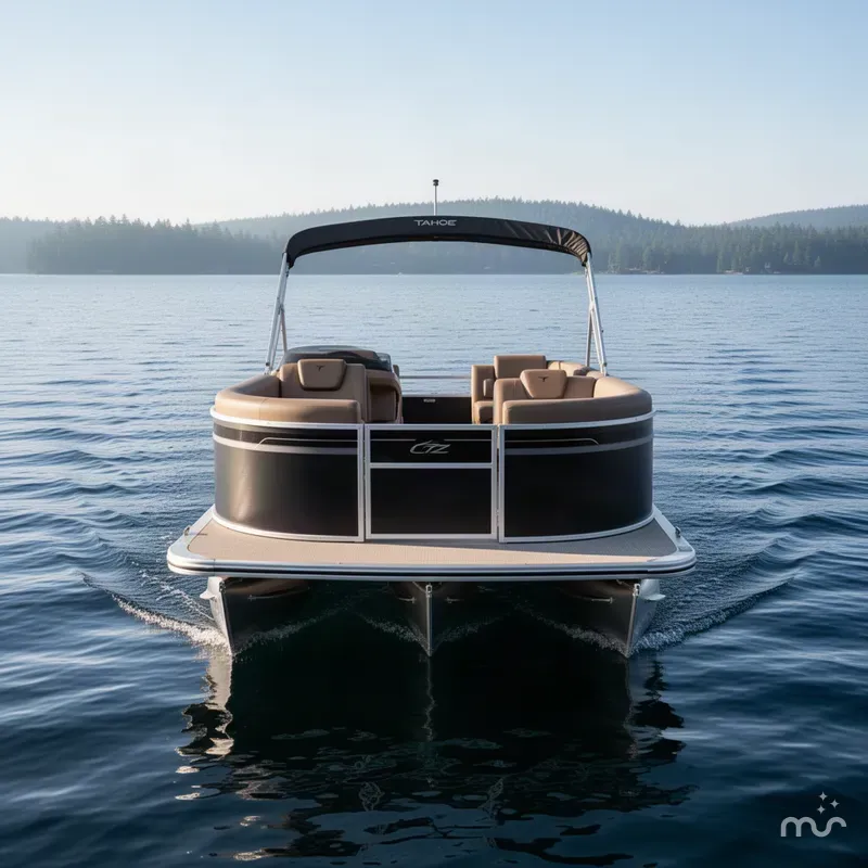 Slide: The Image of Tahoe LTZ 2385 Quad Lounge Tritoon $54995 2027 - 1