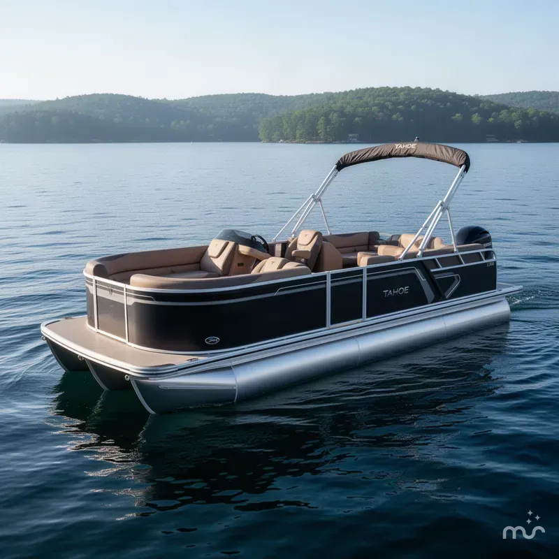 Slide: The Image of Tahoe LTZ 2385 Quad Lounge Tritoon $54995 2027 - 2