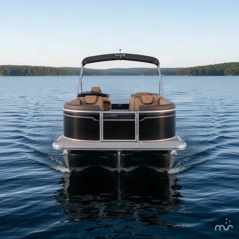 Slide: The Image of Tahoe LTZ 2385 Quad Lounge Tritoon & 200HP $61995 2027 - 1
