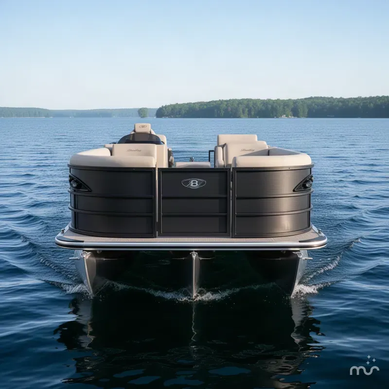 Slide: The Image of Bentley Pontoons Legacy 115HP 220 QSB Swingback 2027 - 1