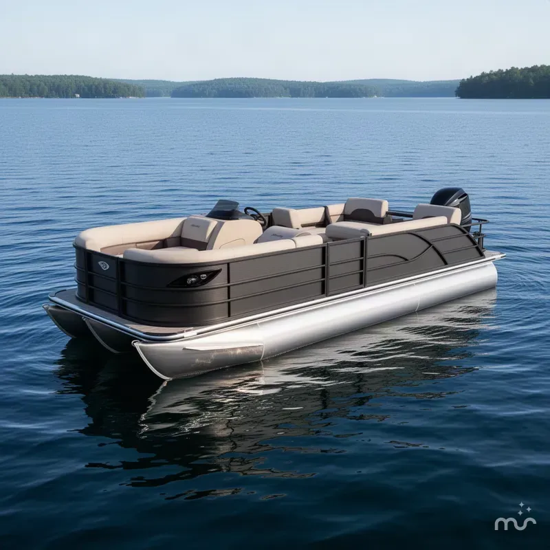 Slide: The Image of Bentley Pontoons Legacy 115HP 220 QSB Swingback 2027 - 2