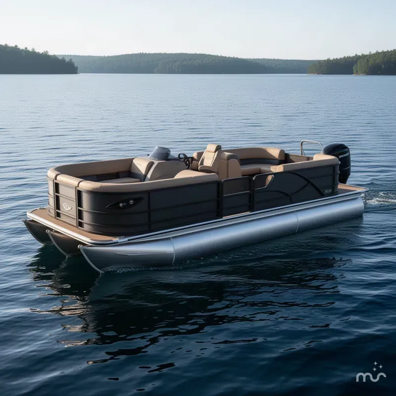 The Image of Bentley Pontoons Legacy 115HP 220 Navigator Quad Lounge Pontoon 2027 - 0