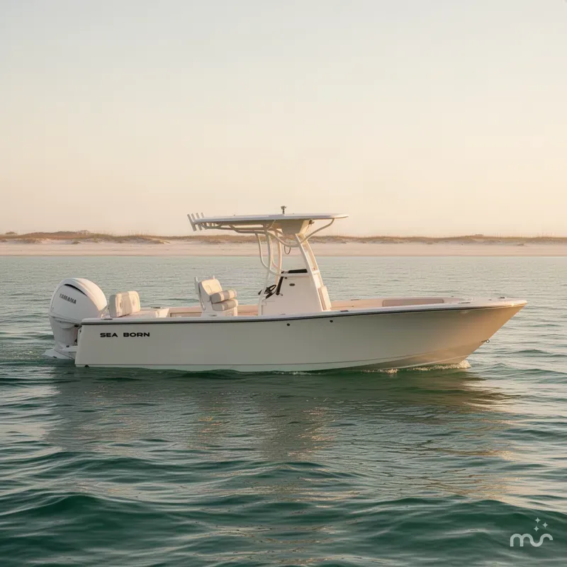 Slide: The Image of Sea Born LX24 Center Console 2024 - 2