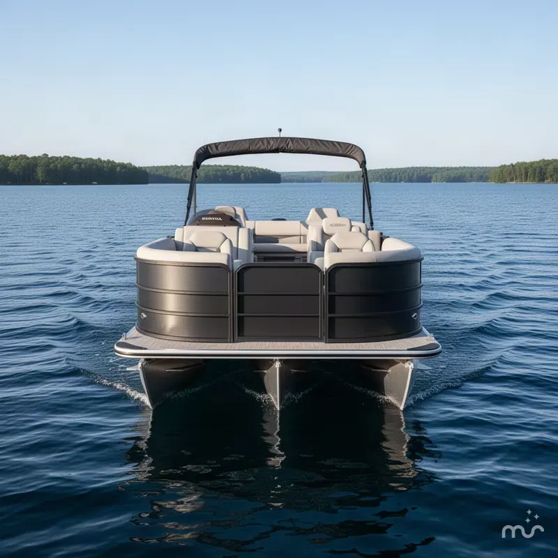 Slide: The Image of Bentley Pontoons Fish 200 4PT Quad Fish Pontoon & Honda 4-Stroke EFI 2027 - 1