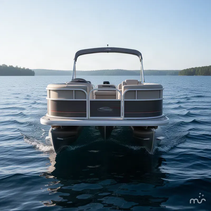 Slide: The Image of Sun Tracker Party Barge 18 DLX & 75HP Mercury 4Stroke 2019 - 2