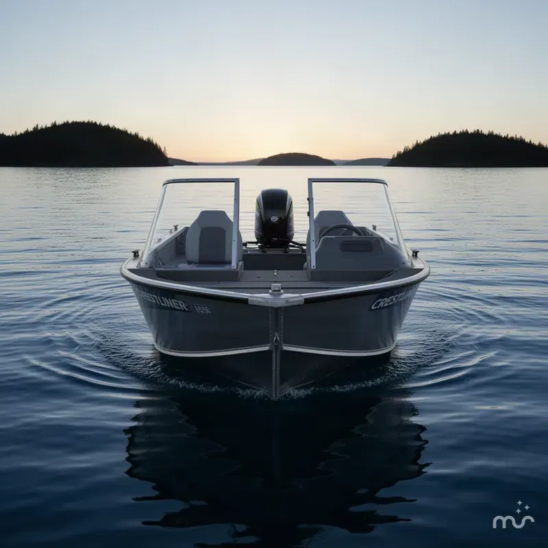 Slide: The Image of Crestliner 1650 Fish Hawk 2015 - 3