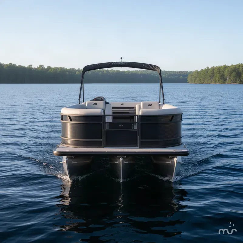 Slide: The Image of Princecraft Vectra 150HP 23 RL SS Swingback Tritoon 2026 - 1