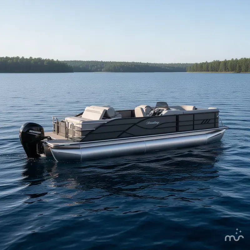 The Image of Bentley Pontoons Legacy 115HP 220 Swingback Pontoon 2026 - 0