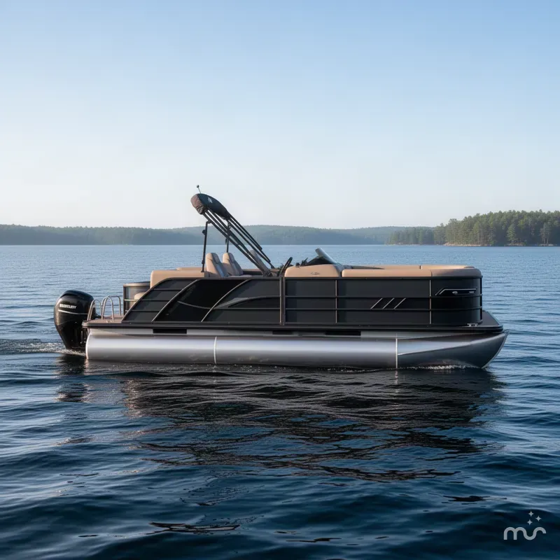 The Image of Bentley Pontoons Elite 200HP 223 Admiral Quad Lounge Tritoon 2027 - 0
