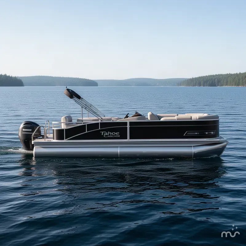 Slide: The Image of Tahoe Cascade 140HP CRB 2385 Cruise Rear Bench 2025 - 2