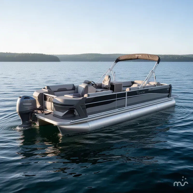The Image of Tahoe GEOfish 115HP 2385 Rear Fish Pontoon 2026 - 0