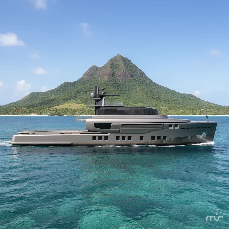 Slide: The Image of Bray Yacht Design Ocean Explorer Motoryacht 2028 - 2