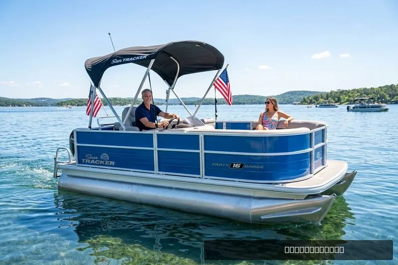 The Image of Sun Tracker Party Barge 16 DLX 2026 - 0
