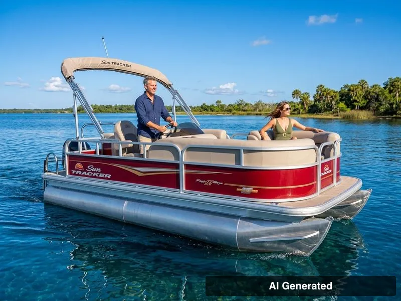 The Image of Sun Tracker Party Barge 18 DLX 2023 - 0