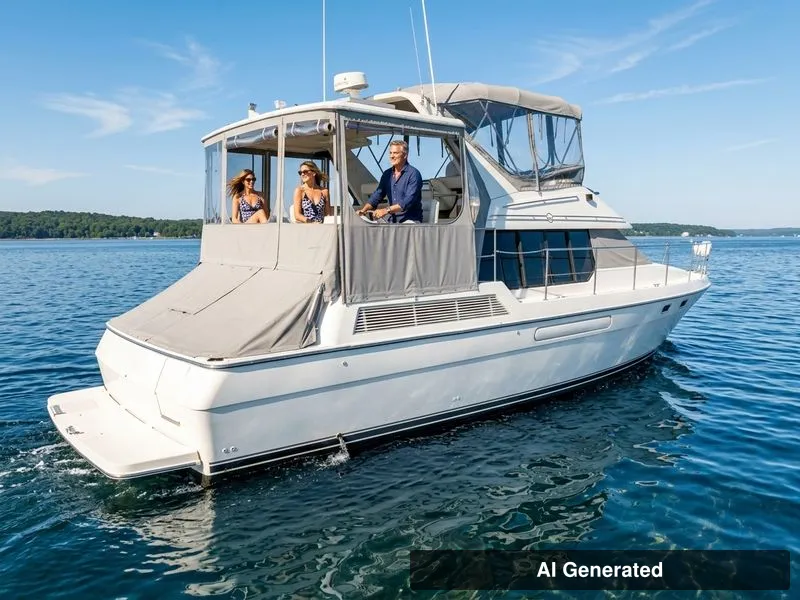 The Image of Bayliner 4587 Cockpit Motor Yacht 1994 - undefined