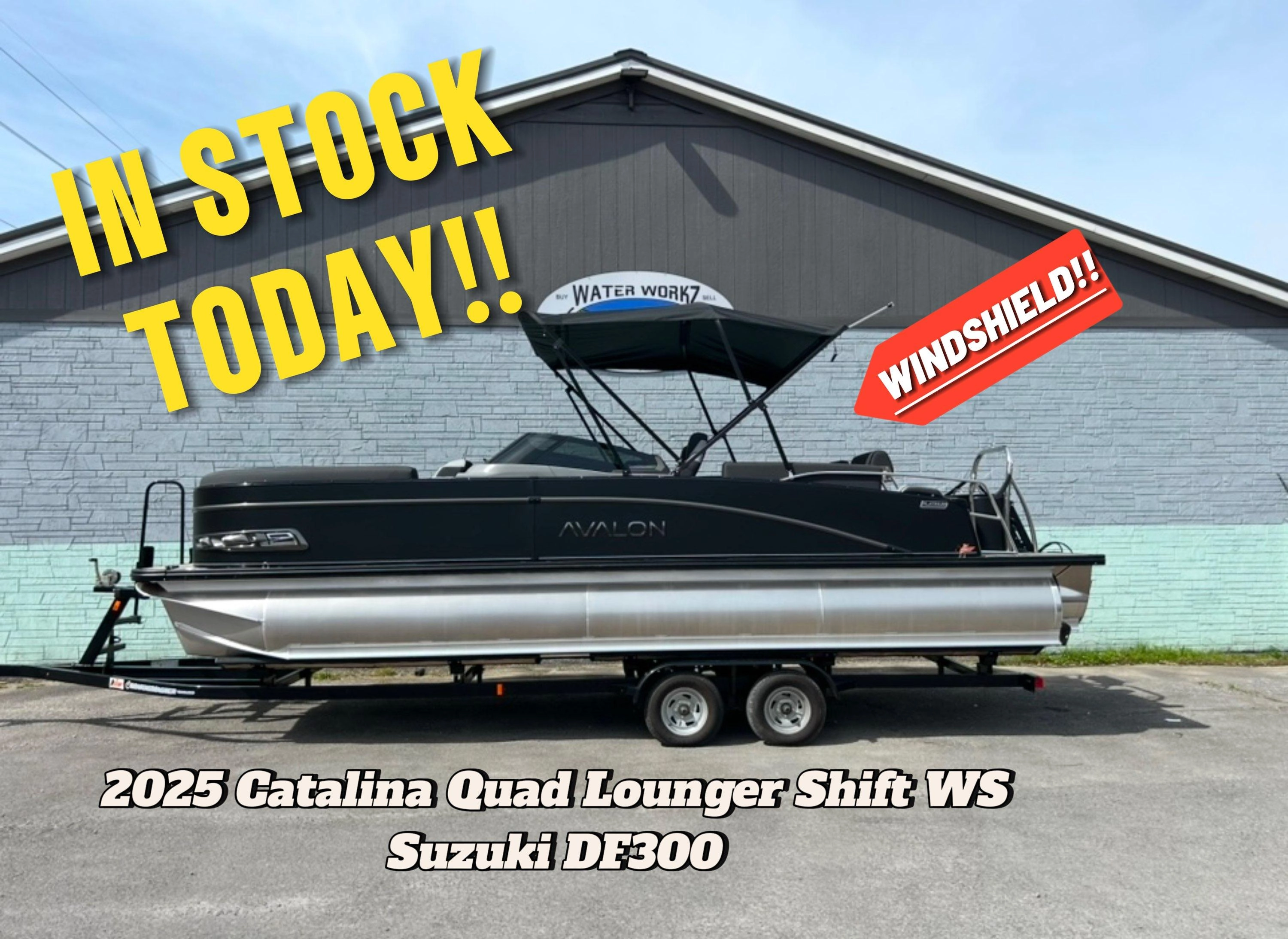 Avalon 2585 Catalina Quad Lounger Shift Windshield 2025 - Marine